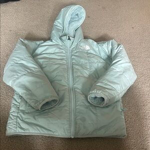 The North Face Kids Light Mint Hooded Puffer Jacket
